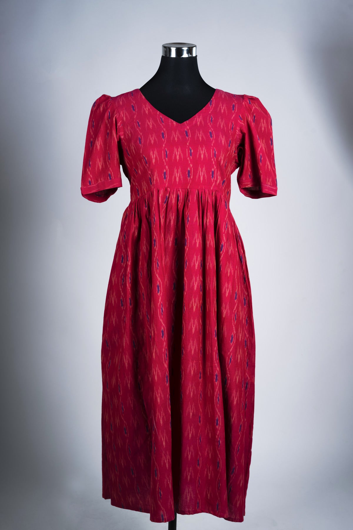 Pink Ikat Dress - Padmini