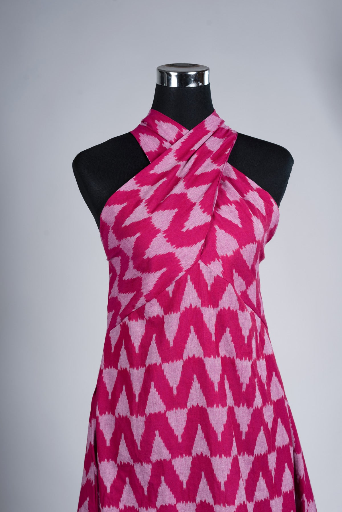 Pink Ikat Dress - Overlap