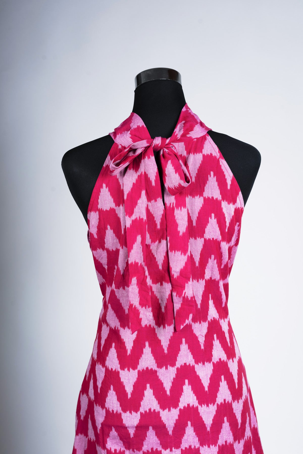Pink Ikat Dress - Overlap