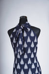 Blue Ikat dress - Overlap