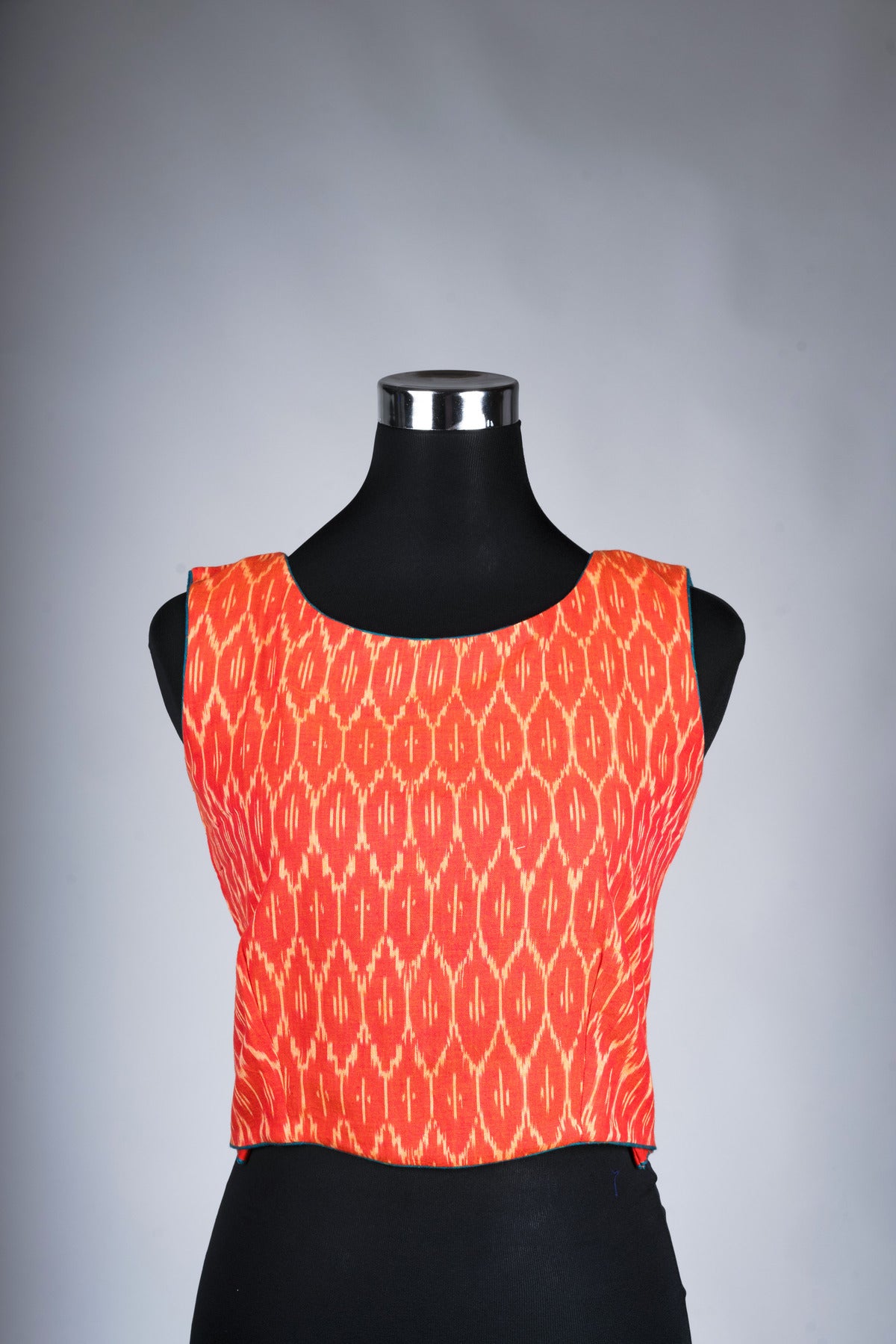 Orange Ikat Blouse