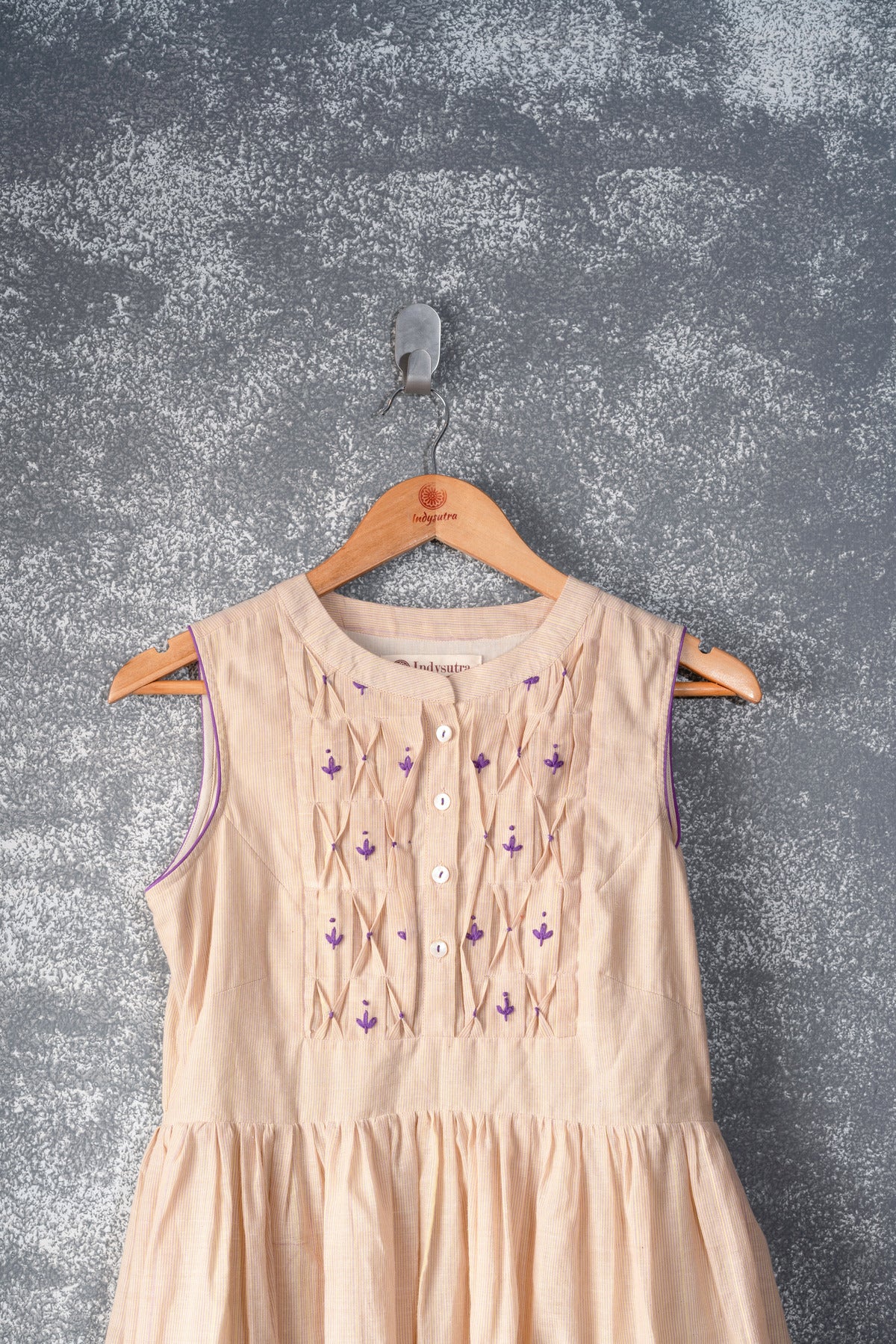 Kora Khadi hand embroidary dress - Ranjhana