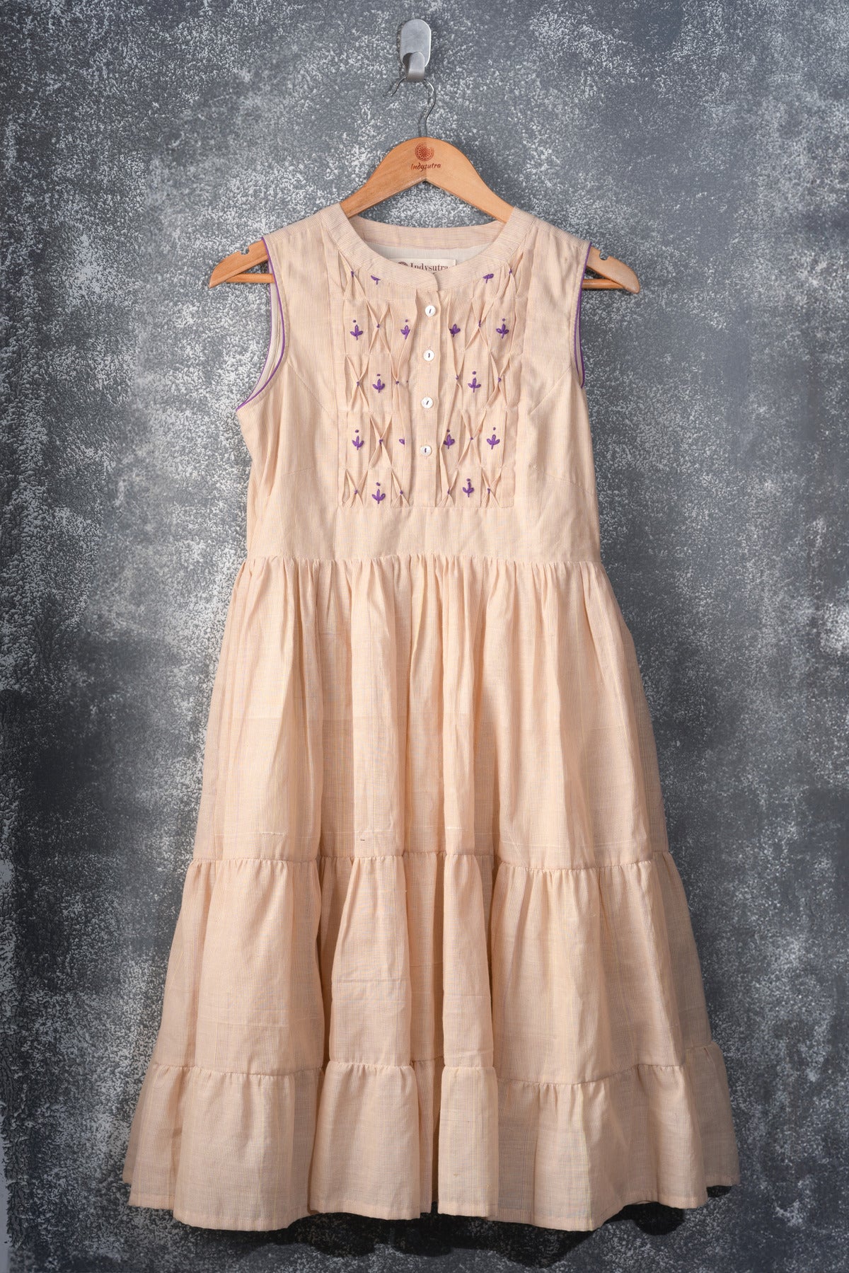 Kora Khadi hand embroidary dress - Ranjhana