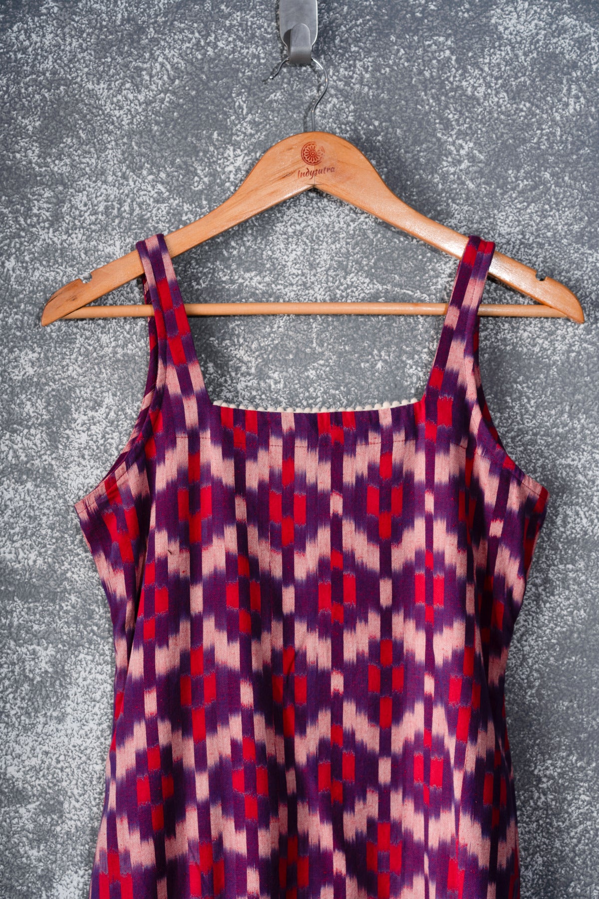 Ikat Pink & Purple Dress - Hellen