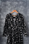 Black ikat Maxi Dress - Sophie
