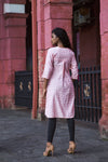 Pintucks Pink Kurti
