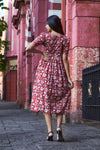Cherry Pink Bagru print Kurti - Mohini