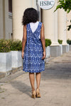 Ikkat Blue Romper - Shrugs