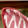 Red and White Ikat Cushion Cover set