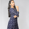 Navy Blue Ikat Kurti