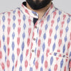 White Ikat Short Kurta
