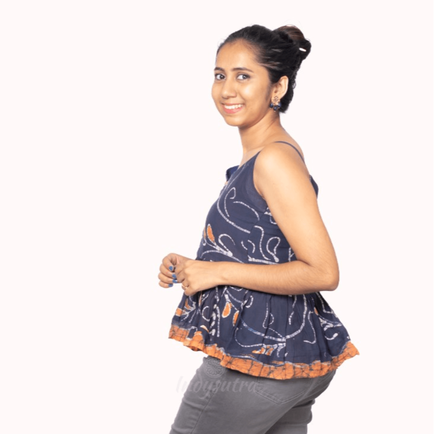 Crop Top - Bhatik Blue