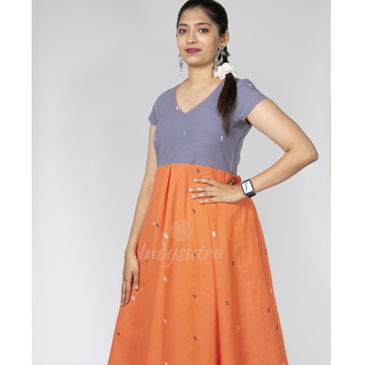 Malati - Grey and Orange