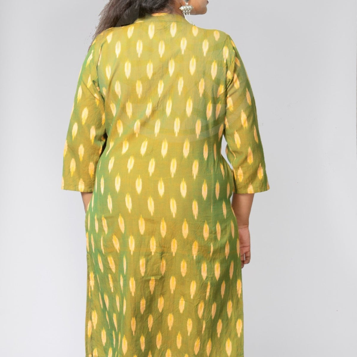 Green Ikat kurti