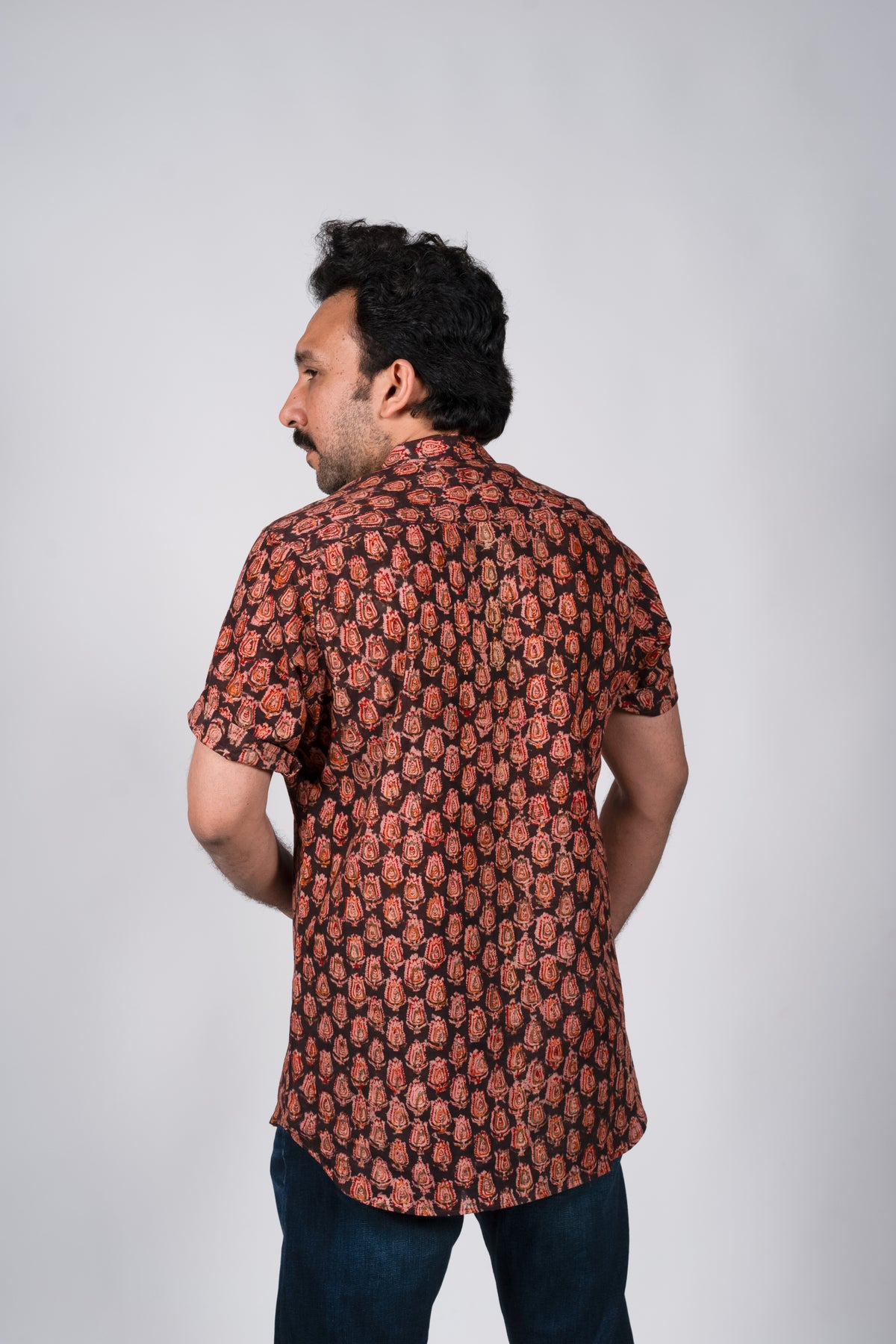 Black & Red Kalankari Shirt