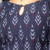 Navy Blue Ikat Kurti
