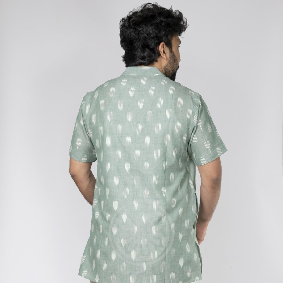 Mint Green Ikat Short Kurta
