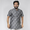 Grey Ikat Short Kurta
