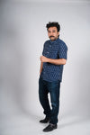 Navy Blue Ikat Shirt