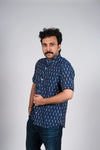 Navy Blue Ikat Shirt