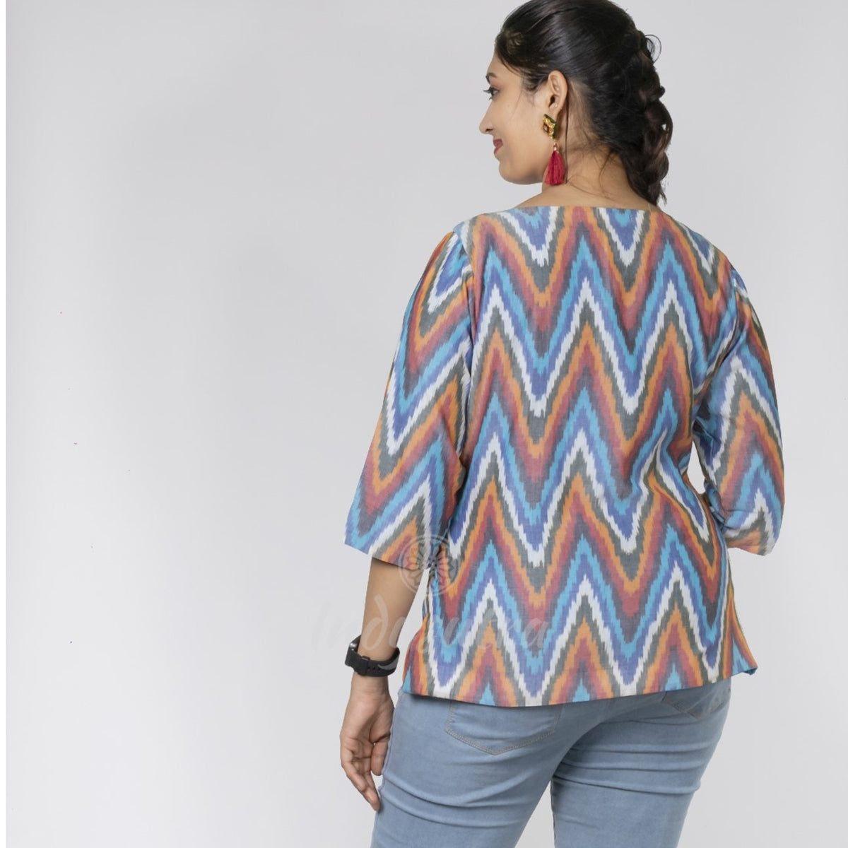 Short Shrug - Multi Colour Ikat