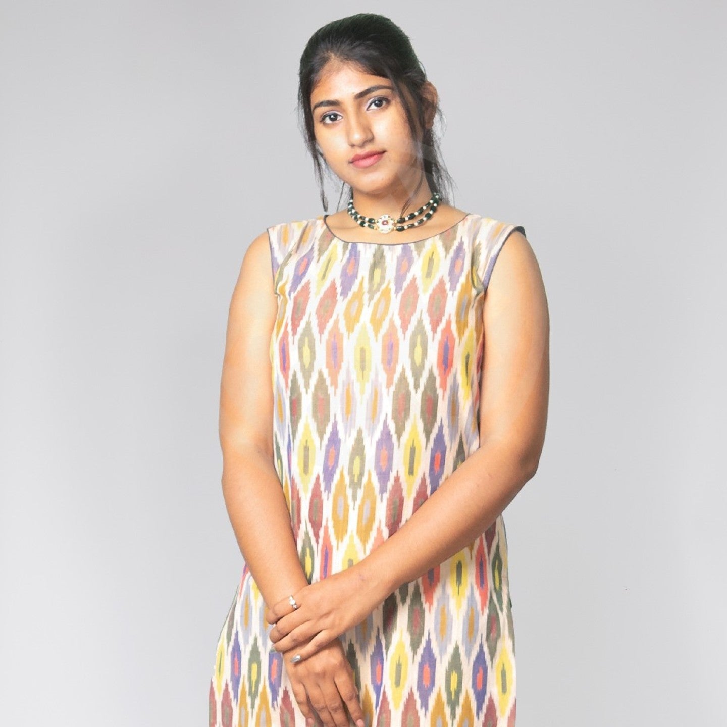 Ikkat Kurti - Multicolor