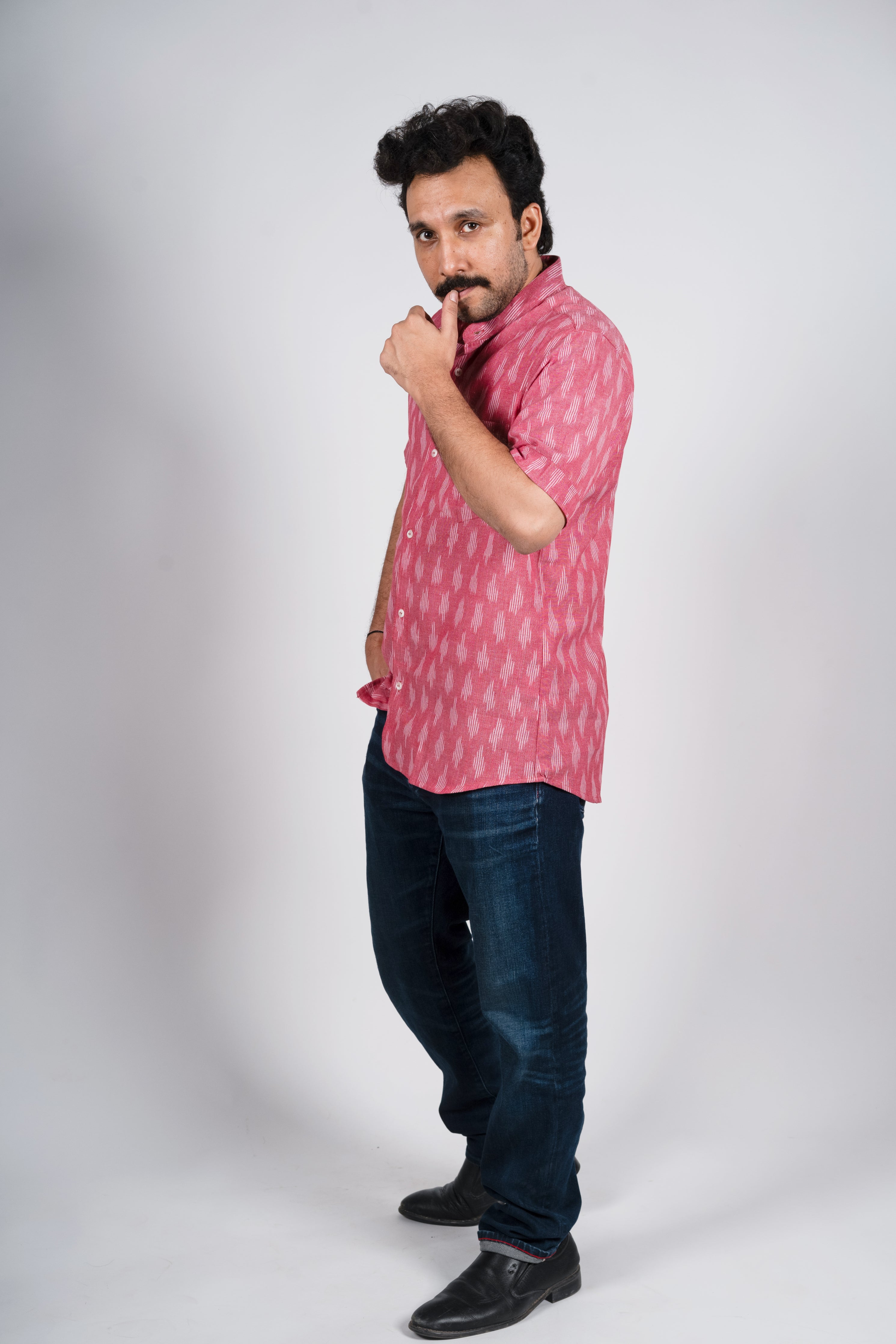 Pink Ikat Shirt