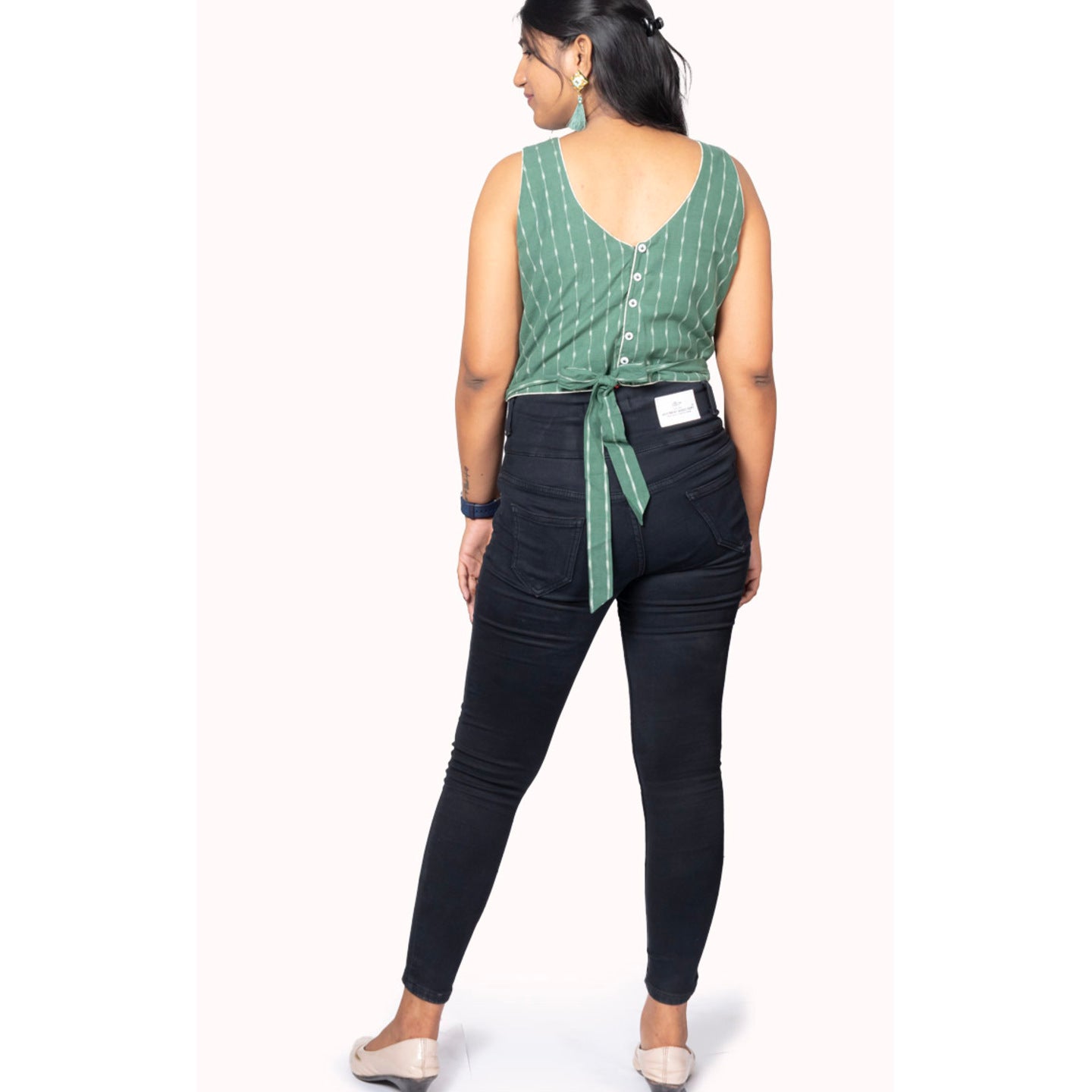 Green Ikat Blouse