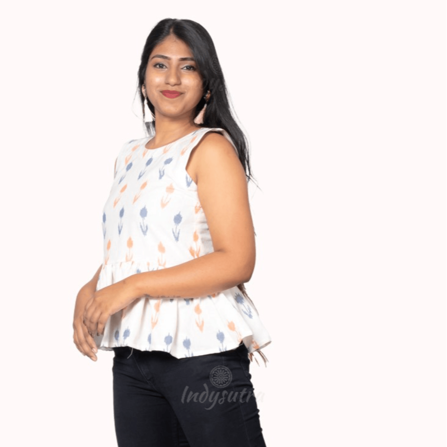 Peplum Top - White