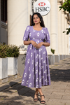 Lavender Ikat Cotton Dress – Summer Beach