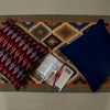 Red and Blue Ikat Cushion Cover set