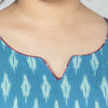 Short Kurta Ikat - Sea blue