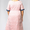Jugalbandi Ikat Kurti - Pink and Blue