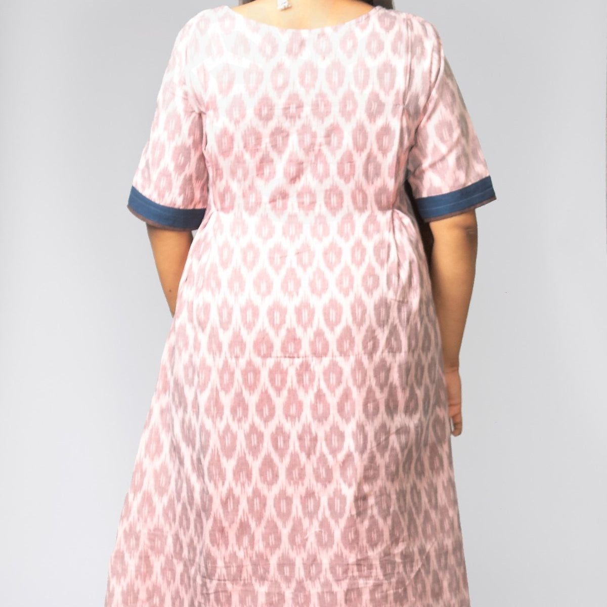 Jugalbandi Ikat Kurti - Pink and Blue