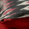 Grey and Red Ikat Cushion Cover set