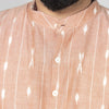 Light Peach Ikat Short Kurta