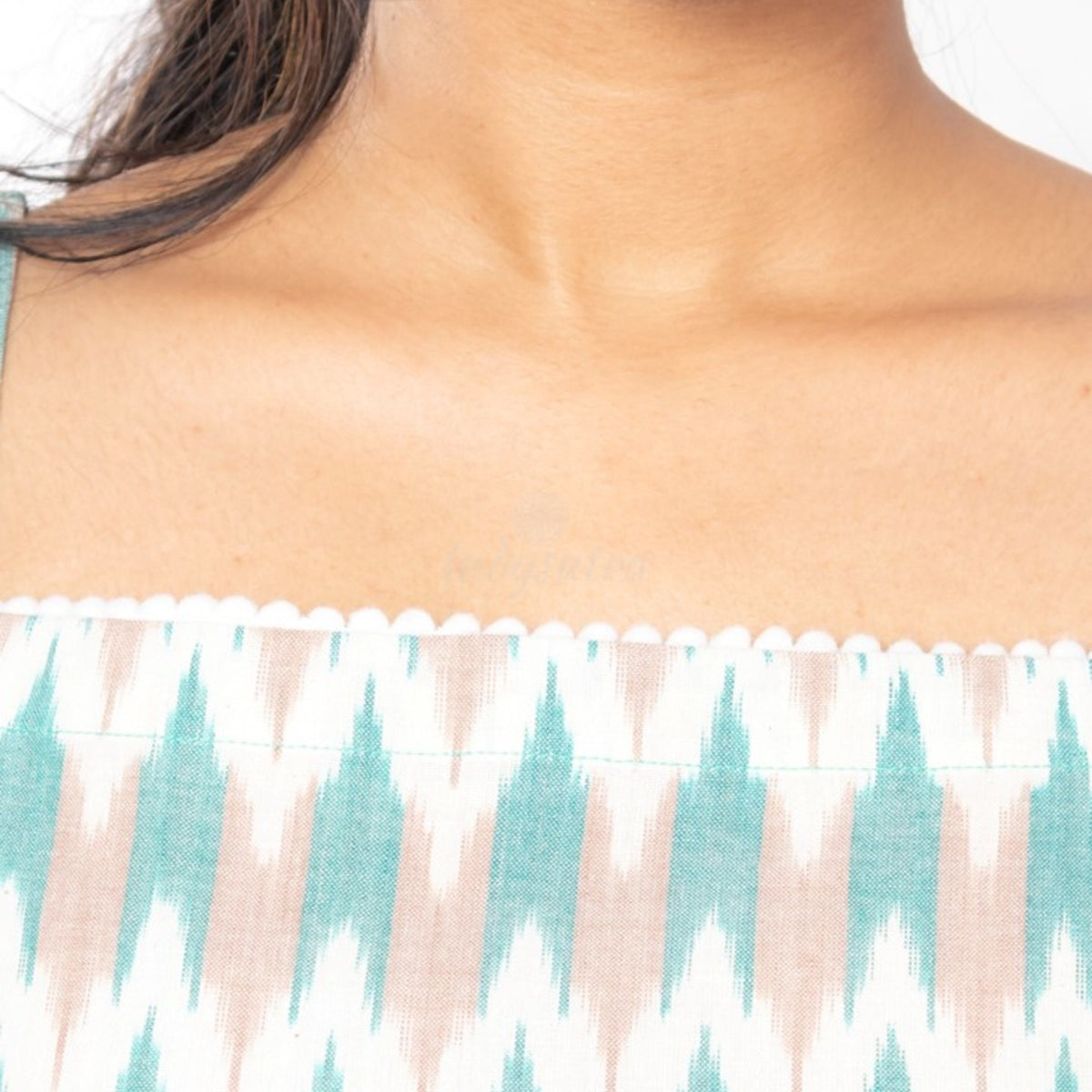 Ikat white dress - Monica