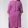 Purple Ikat Kurta
