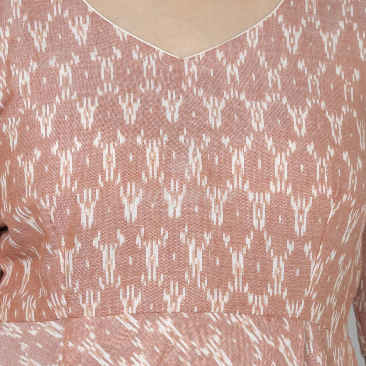 Holiday gown - Peach and White