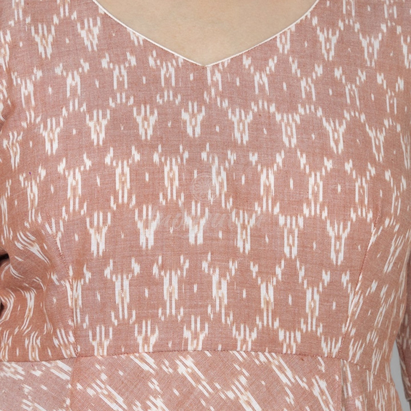 Holiday gown - Peach and White