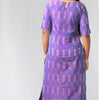 Boat Neck Kurta - Violet