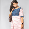 Jugalbandi Ikat Kurti - Pink and Blue