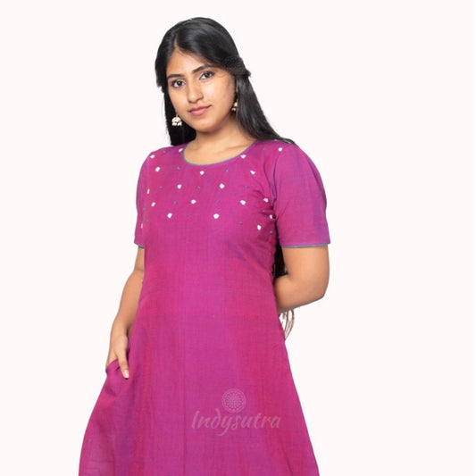 Mangalagiri Purple dress - Mandara
