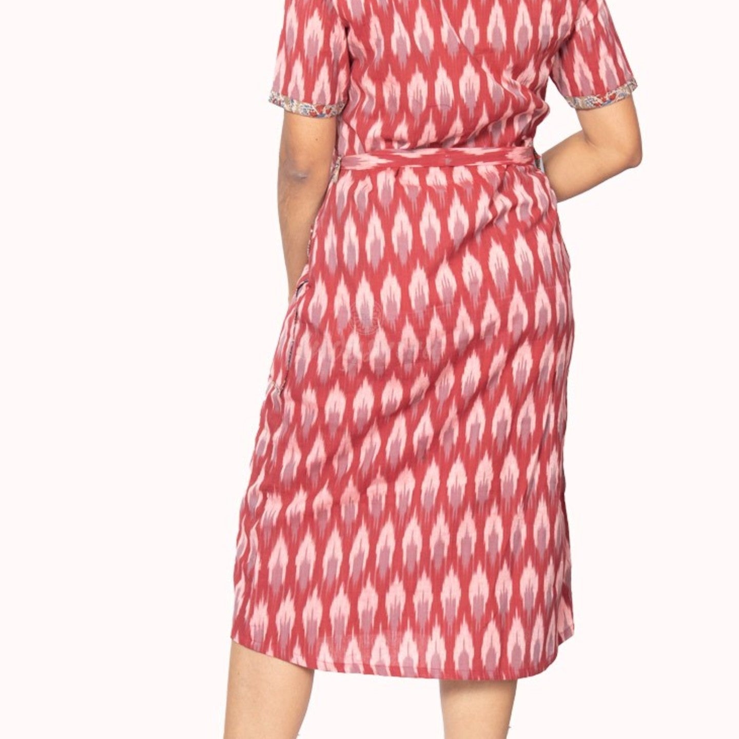 Mantel - Wine Red Ikat