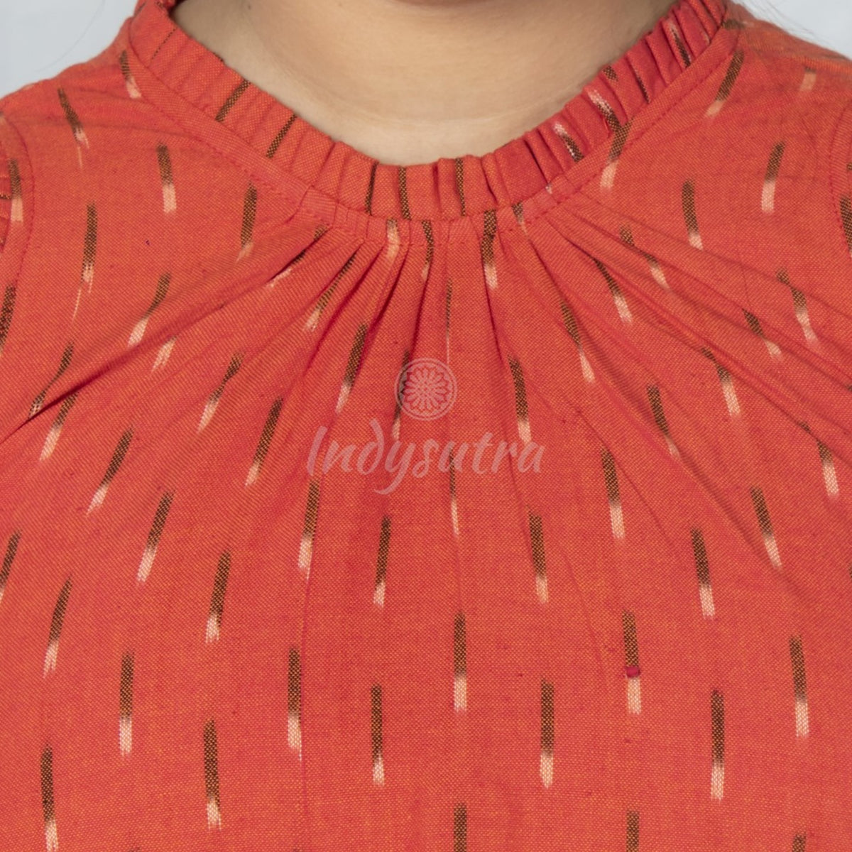 Ruffles frock - Orange