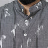 Grey Ikat Short Kurta