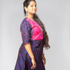 Jugalbandi Ikat Kurti - Blue and Pink