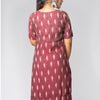Ikkat Kurti - Maroon