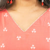Peach Pink Cotton Kurti