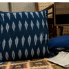 Blue and White Ikat Cushion Cover set